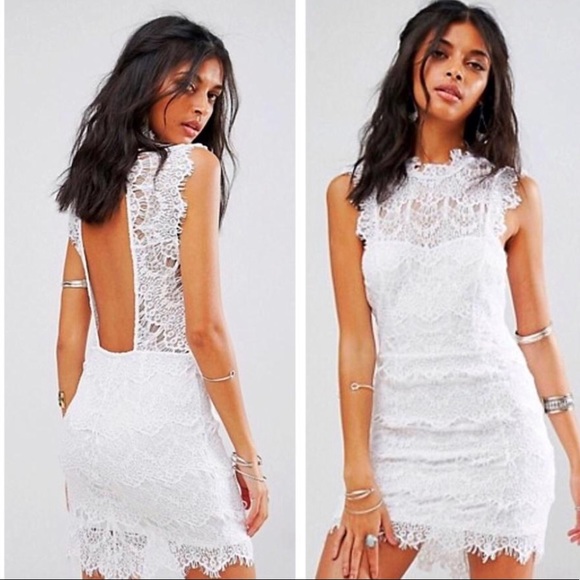 Free People Dresses & Skirts - Free People | White lace | Body-con | XS